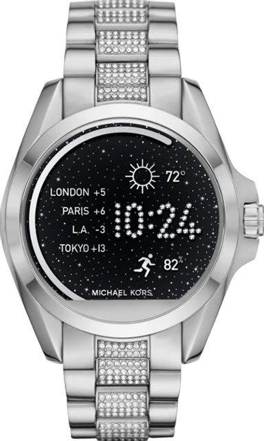 michael kors bradshaw silver-tone watch|Michael Kors access smartwatch bradshaw.